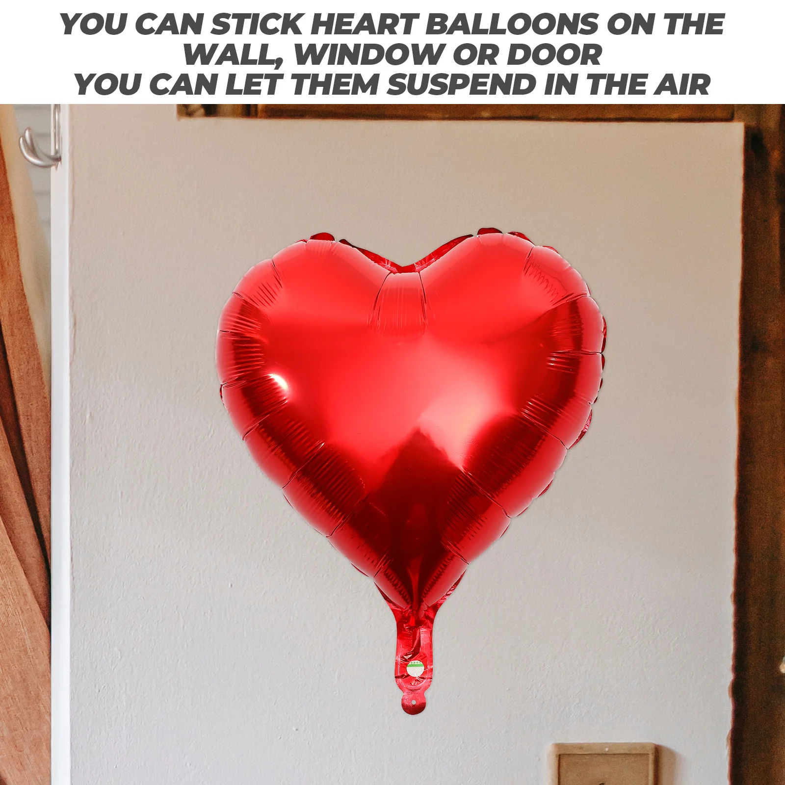 

10pcs Party Favors Heart Balloons Valentine's Day Party Balloons Red Heart Balloons Party Decorative Balloons Party Ornament