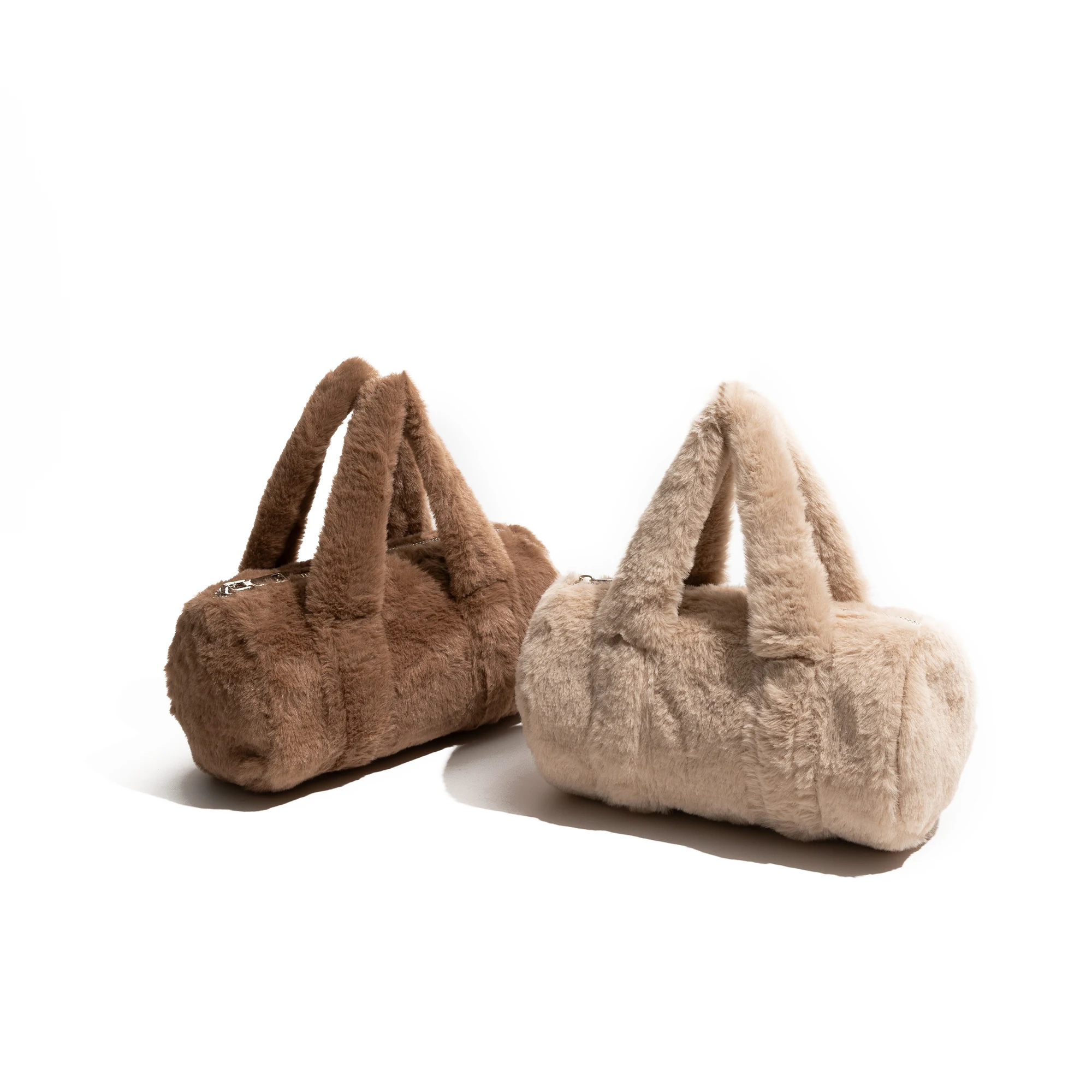 MABULA модная плюшевая пушистая подушка сумка-хобо зимняя подвеска с ворсом простая