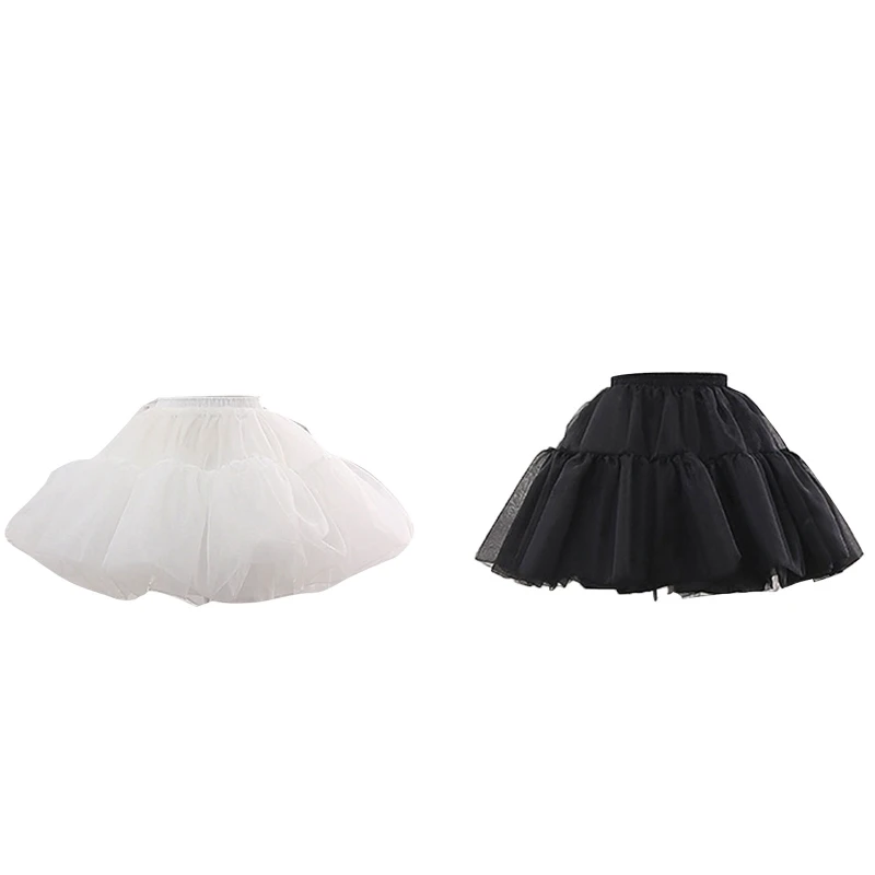 

Women's Crinoline Petticoat Organza Tutu Skirt 4 Layers Ball Gown Half Slips