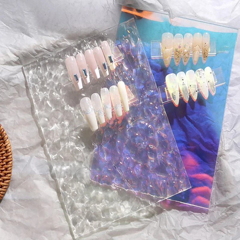 Демонстрация дизайна ногтей полка реквизит для фотографий акриловая водная