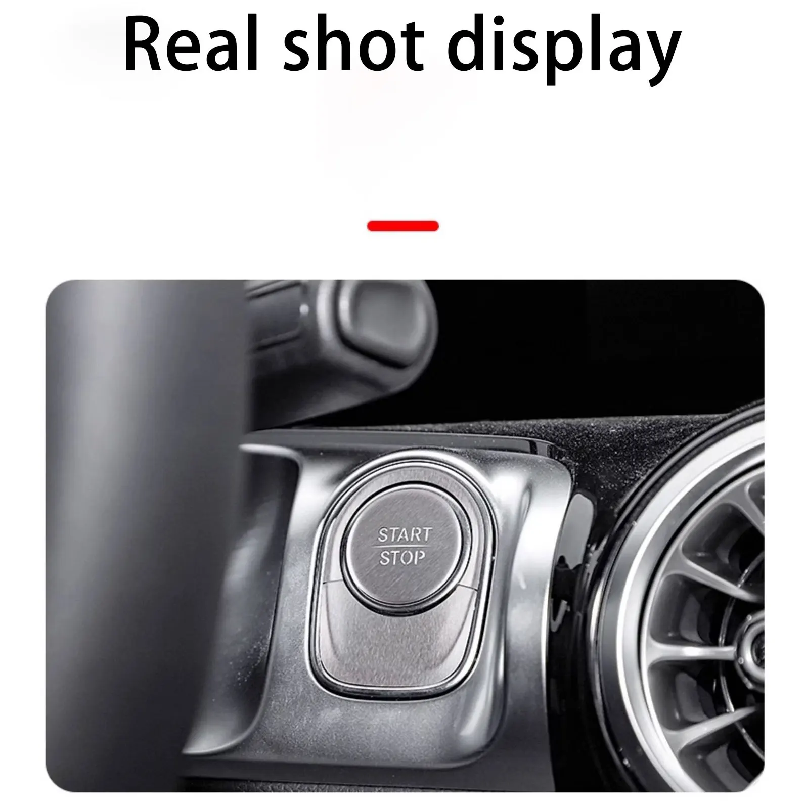 Защитная крышка из нержавеющей стали с одним нажатием кнопки пуска для Mercedes Benz EQA