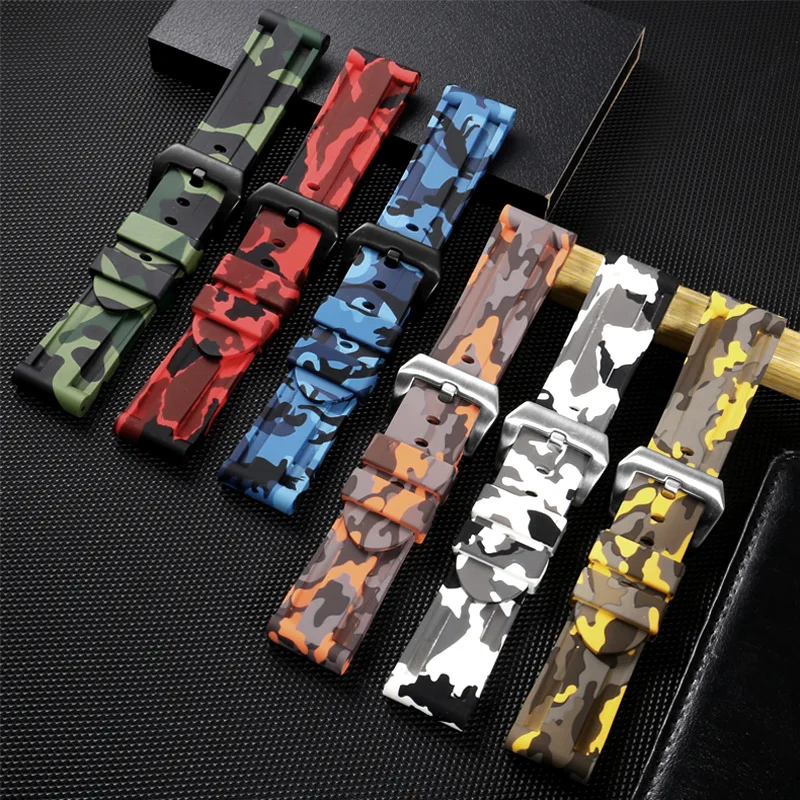 Силиконовый ремешок для Citizen 26/24/22/20/мм водонепроницаемый резиновый браслет часов