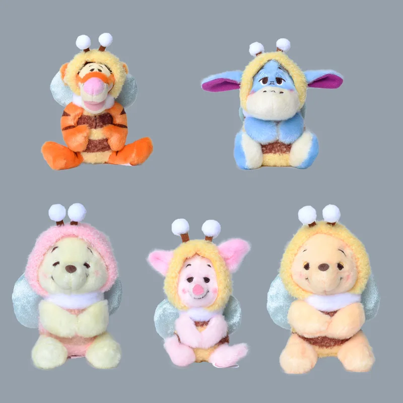 Kawaii аниме мультфильм пух медведь тигр поросенок Eeyore плюшевые игрушки рюкзак