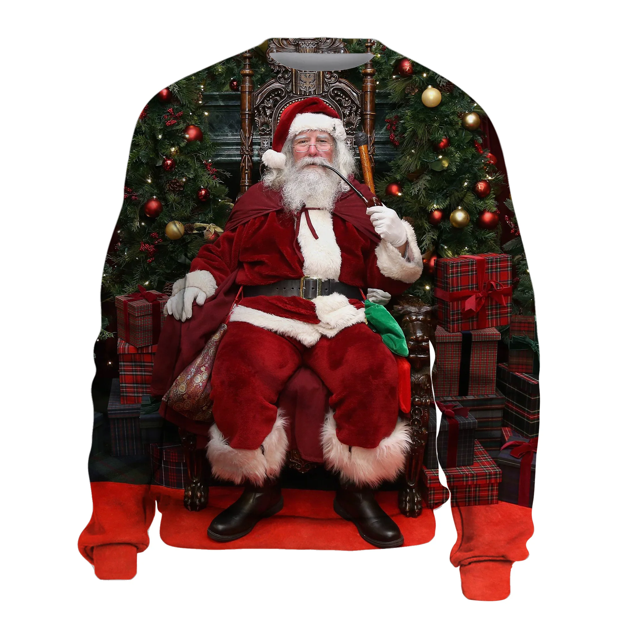 

Christmas Hoodie Snowman Hoodies Fashion Men Streetwear Harajuku Santa Claus Sweatshirts Long Sleeve Shirts Men Clothes