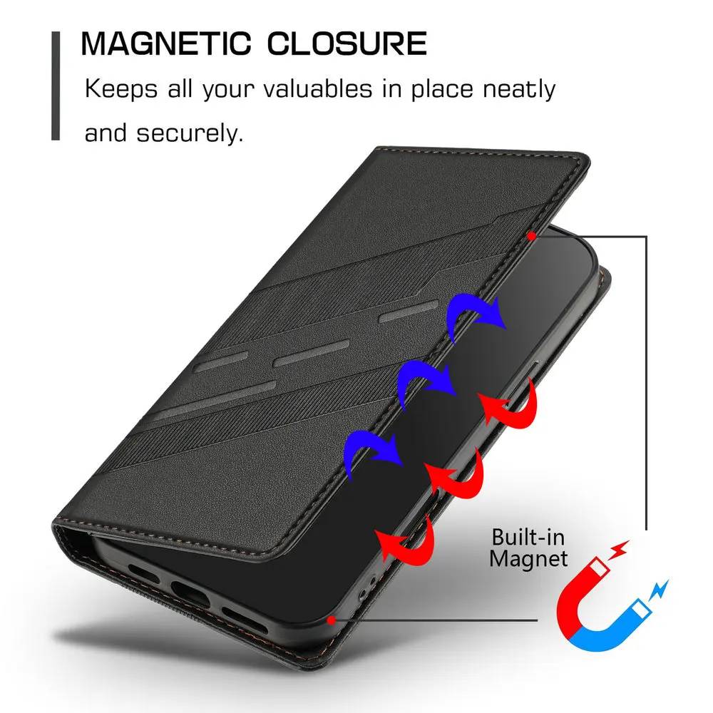 Фото Oneplus13 13R 12 12R 11 11R 5G Кожаный чехол-кошелек с магнитной картой для OnePlus 13R Чехол One Plus 8T 9 Pro 10 10R 10T 9R Etui №1
