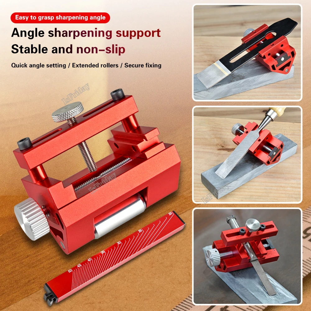 Fixed angle sharpener Fixed Angle Auxiliary Tool for Wood Chisel Honing Angle Guide Sharpening Sharpener Jig Roller Tools