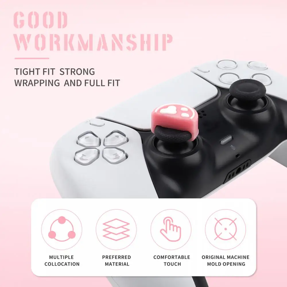 

6pcs Silicone Switch Joystick Cover Thumb Stick Grip Cap For PS5/PS4/NSPro Controller JoyCon Gamepad Thumbstick Case 2023