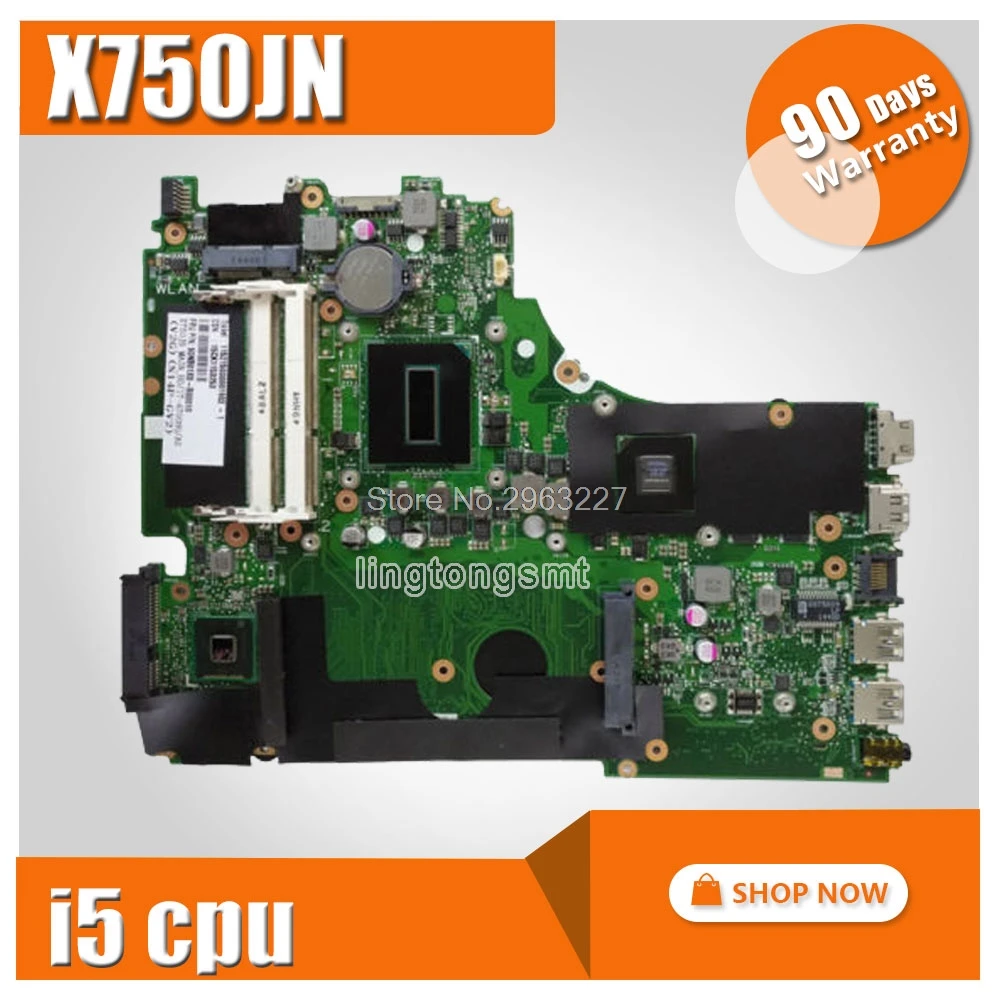 

Материнская плата X750JN для ноутбука Asus с процессором i5 GT840M DDR3 60NB6660-MB1110, 100% полностью протестированная материнская плата