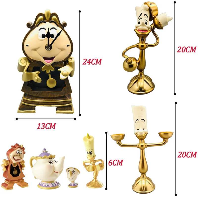 Часы в стиле ретро с изображением героев Диснея красавицы и чудовища коgsworth Lumiere