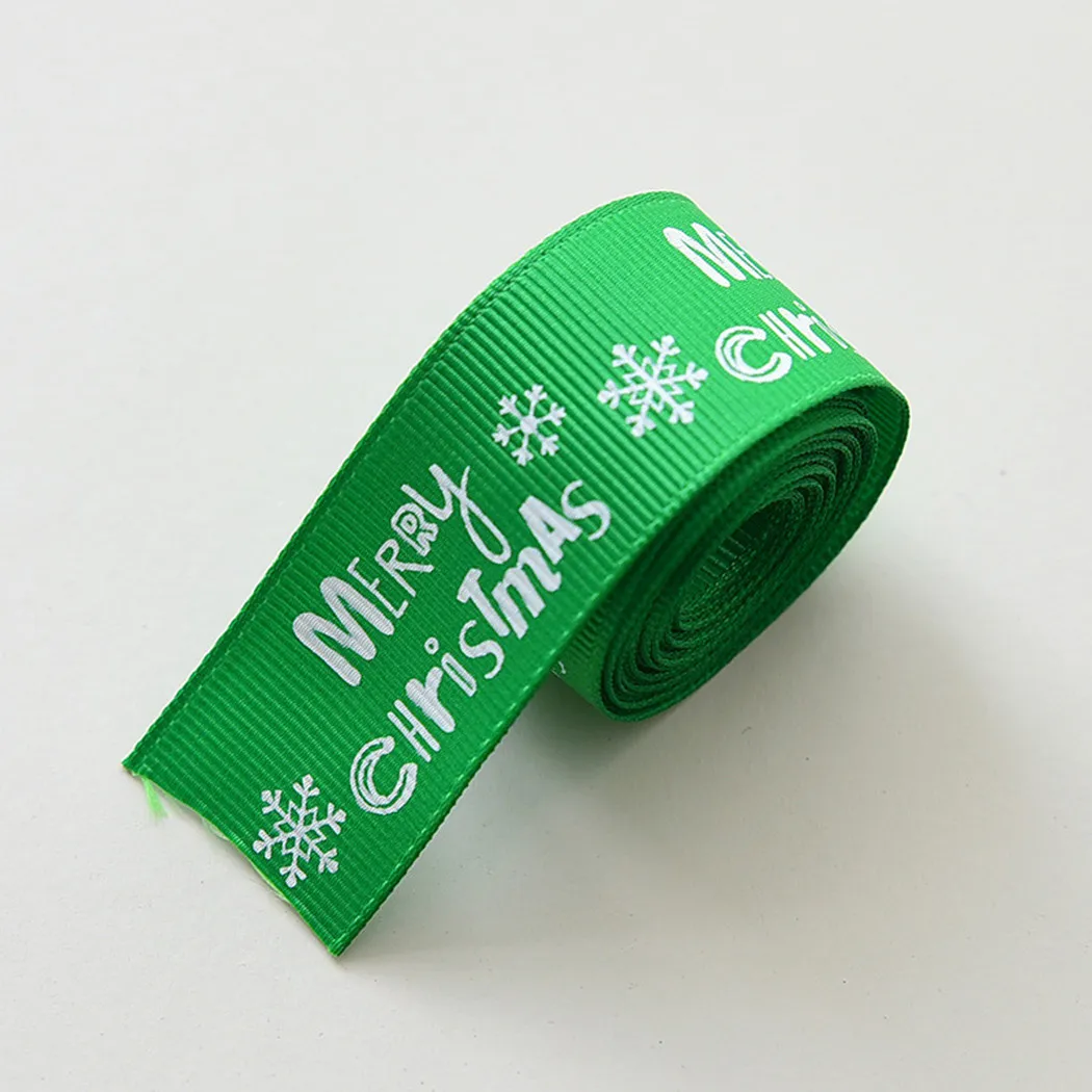 

Practical High Quality Hot Christmas Ribbon With Snowflake 6.5FT DIY Decorations For Crafts Rustic Tree Pattern