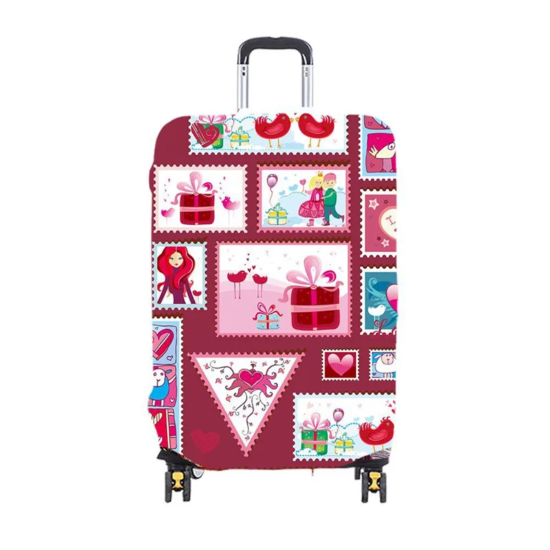 Child Cartoon Travel  Luggage Cover Thicken Elastic Color Trolley Suitcase Protective Cover Travel Accessories for 19-32inch