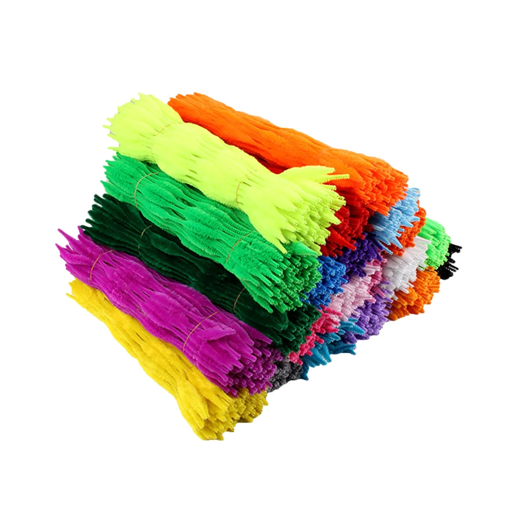 

100PC Twisted Rods DIY Making Metal Creative Shiny Pipe Cleaner Artwork Educational