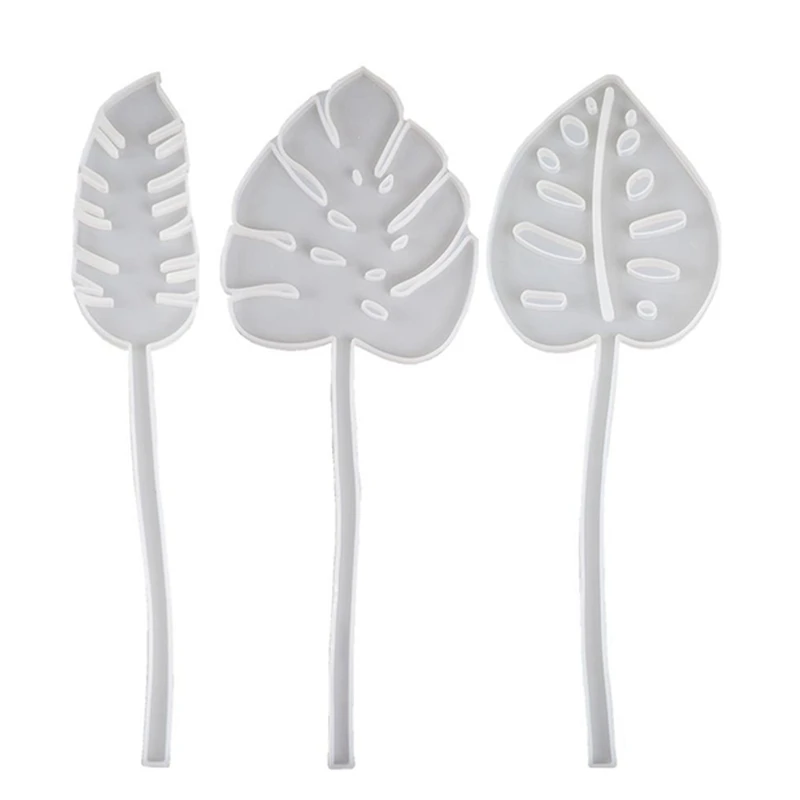 

3Pcs DIY Epoxy Resin Molds Feather Turtle Back Leaf Flower Insert Desktop Decoration Silicone Mold Jewelry Tools