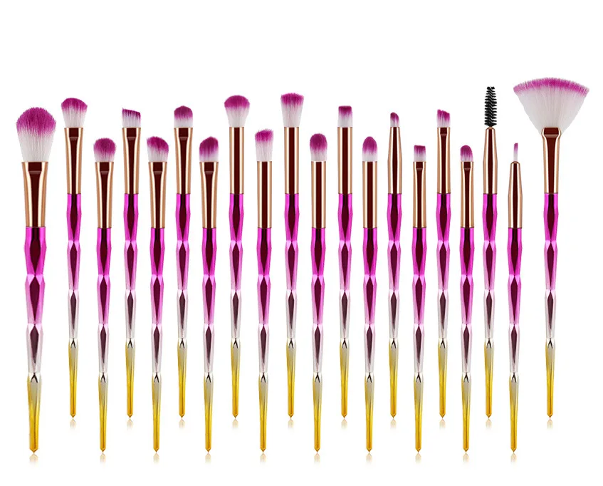 

20pcs Makeup Brushes Set Diamond Powder Foundation Blush Blending Eye Shadow Lip Cosmetic Beauty Make Up Brush Pincel Maquiagem