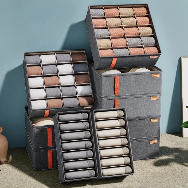 

Wardrobe Clothes Organizer Storage Boxes Underwear Socks Bra Cabinet Drawer Functional Household Classification For Dormitory