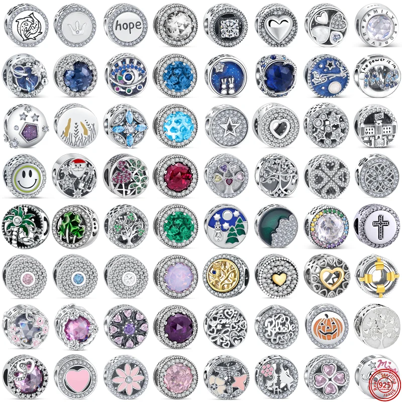 

Новое дерево, Золотое сердце, Сова, розовая бабочка, синяя звезда, глаз, счастливая семья, самодельные шармы, круглые бусины, подходят для оригинального браслета Pandora, ювелирные изделия