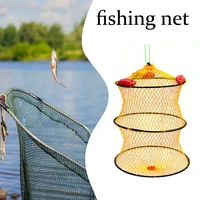 fishing net mesh fish trap collapsible portable fish cage fishing accessories for fishing fishing equipment fishing gear ys buy