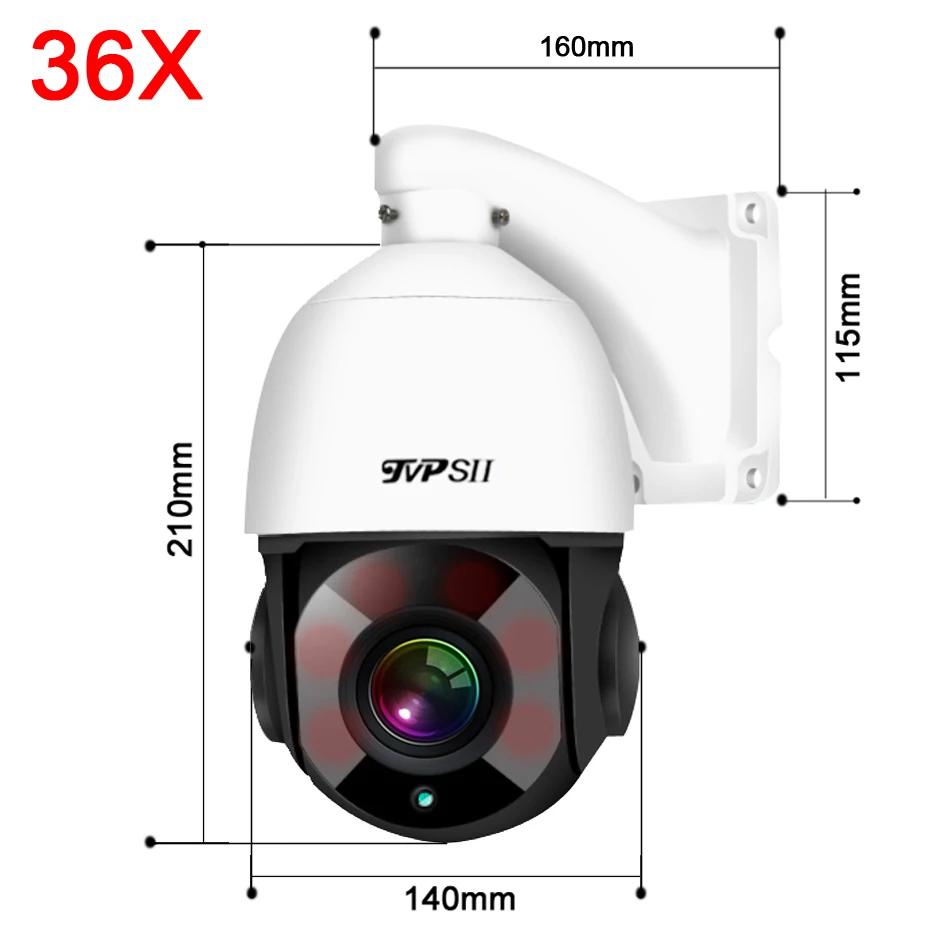 Скидка Наружная IP-камера ONVIF POE PTZ, макс. 128G, автослежение, круиз, 8 Мп, 4K, IMX415, H.265 + инфракрасный зум 60x, поворот на 360 °, аудио