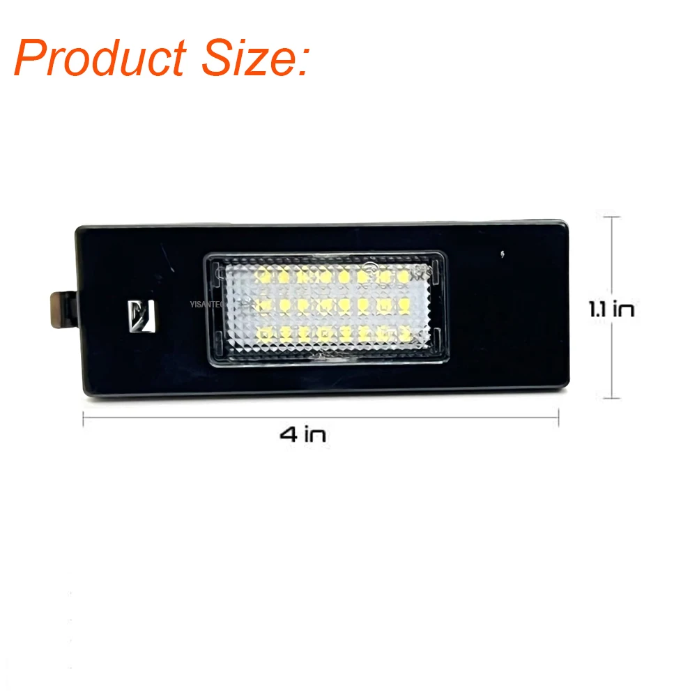 Фото 2 шт. для BMW E81 E87 E63 E64 F20 F12 F13 Z4 E85 E86 E89 K48 F06 для MINI R55 R55N R60 R61 светодиодная лампа освещения номерного знака №4