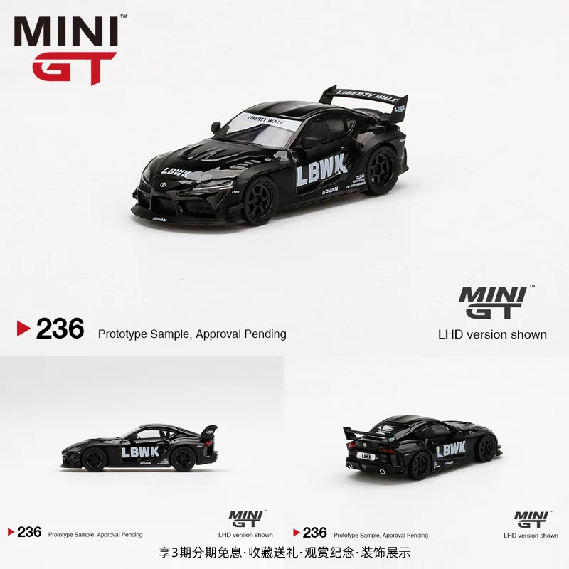 

MINI GT 1 64 wide body LBWK modified Toyota Supra Bull Demon GR alloy simulation car model collection decoration gift