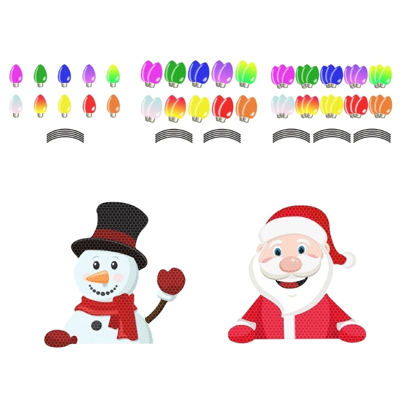 

Рождественские светоотражающие автомобильные наклейки для холодильника