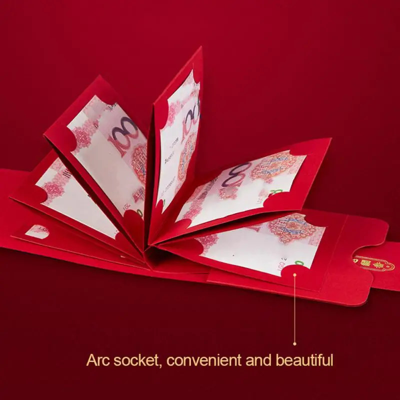 

Lucky Money Bless Pocket Envelope Pull-over Type Red Envelope Rabbit Year Hongbao Creative 2023 Spring Festival Red Pockets
