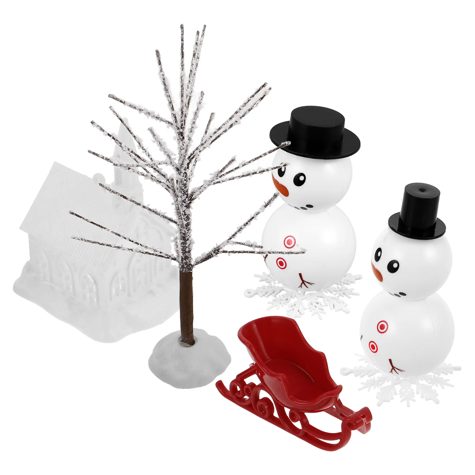 Рождественские игрушки реквизит в виде снеговика набор для украшения аксессуары