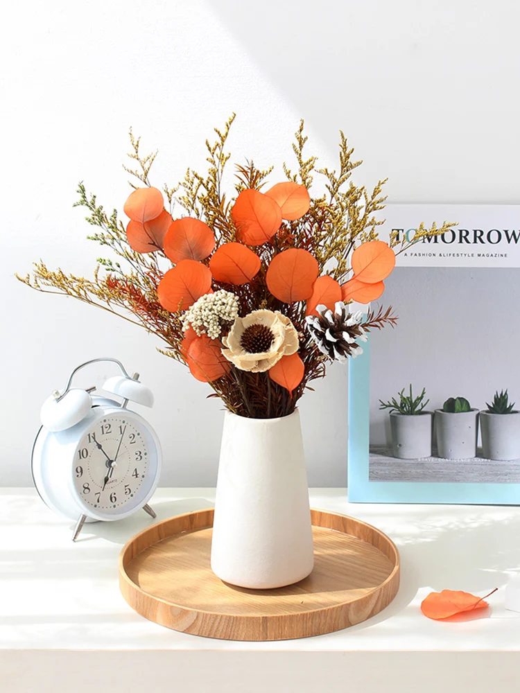 

Natural Eternal Bouquet Of Love Grass Eucalyptus Eternal Flower Rose All Over The World Home Decoration Floral Arrangement
