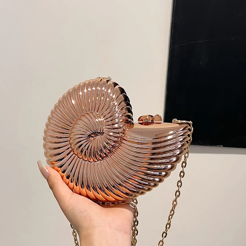 Новинка 2024 модная женская сумка-ракушка мини-сумка для наушников с красным