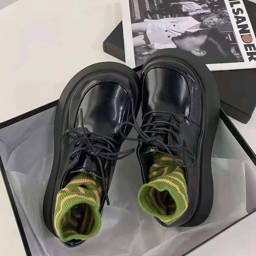 

Женские туфли-лодочки на платформе, милые туфли в японском стиле, в стиле «Лолита», в готическом стиле и стиле панк, Осень-зима 2022