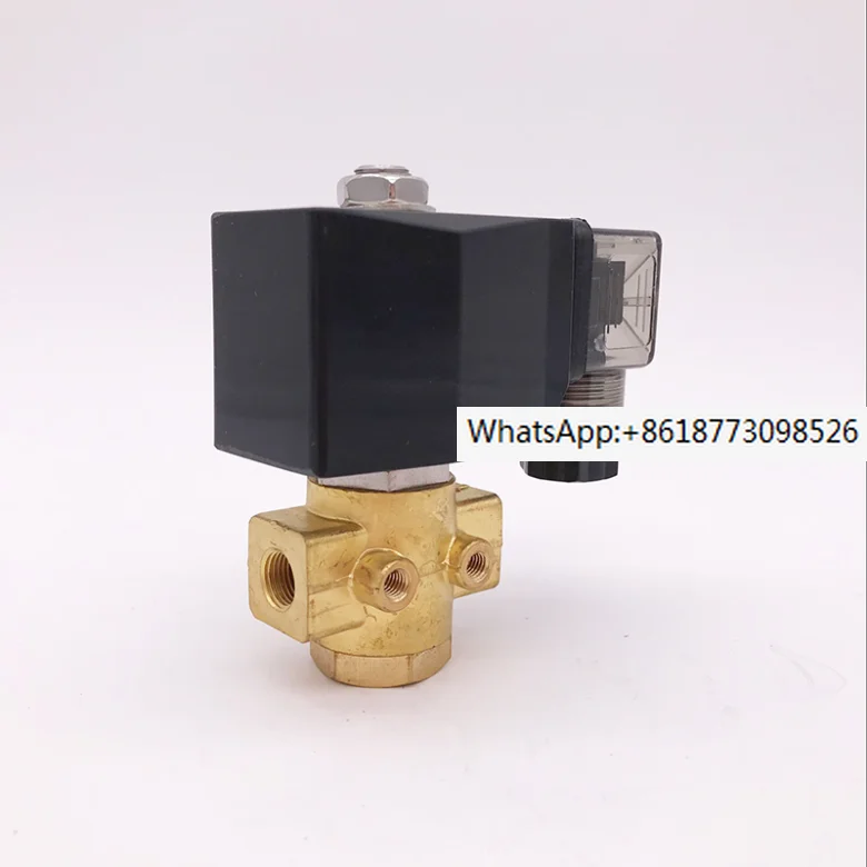 

Двухсторонний латунный электромагнитный клапан высокого давления, 50 бар, 90 бар, нормально открытый, 1/4 дюйма, 380 В, 220 В