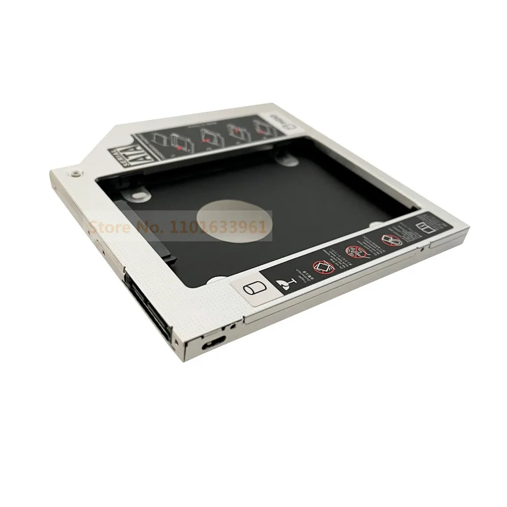 

Universal 9.0mm SATA 2nd Hard Drive HDD SSD Optical Bay Caddy Frame Adapter for Dell Inspiron 17 7000 7737 7746 i5 i7