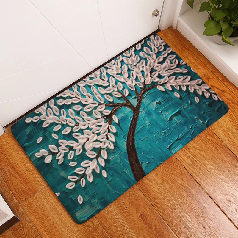 

3D Printed Indoor Doormat Flannel Non Slip Bedroom Front Entrance Door Mat Rug Living Room Door Mats Home Decor Bathroom Rugs