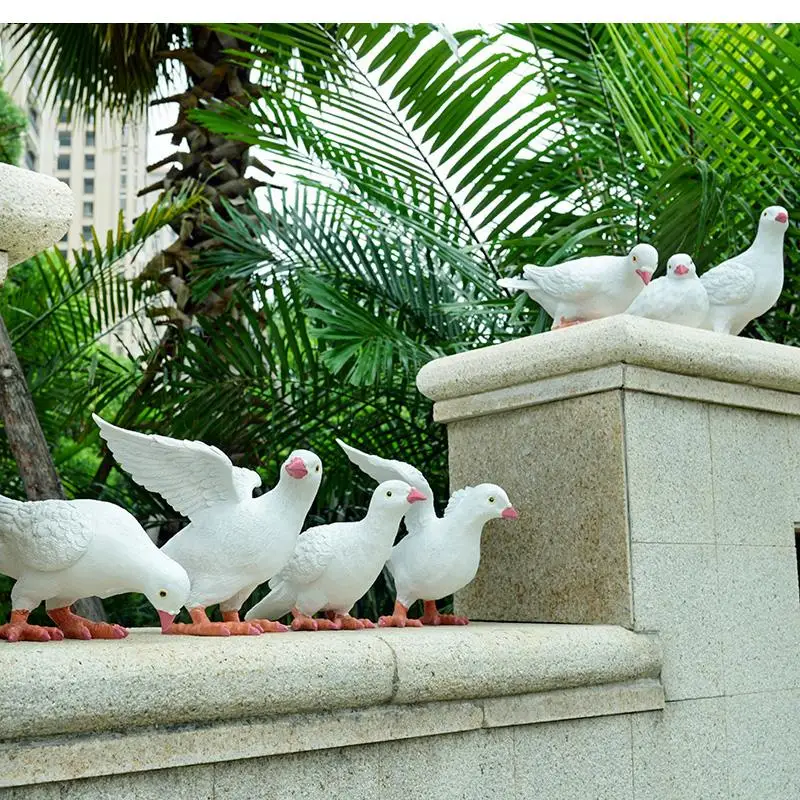 Украшение двора вилла балкон сад макет имитация животного общественный парк