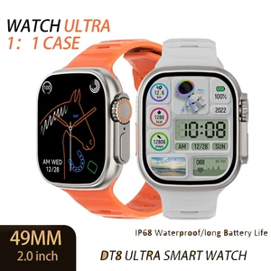 2022 DT8 Ultra Smart Watch Series 8 49mm 1:1 Case 2.0" HD Screen Thermometer GPS Sports iwo Smartwatch Bluetooth Call Waterproof