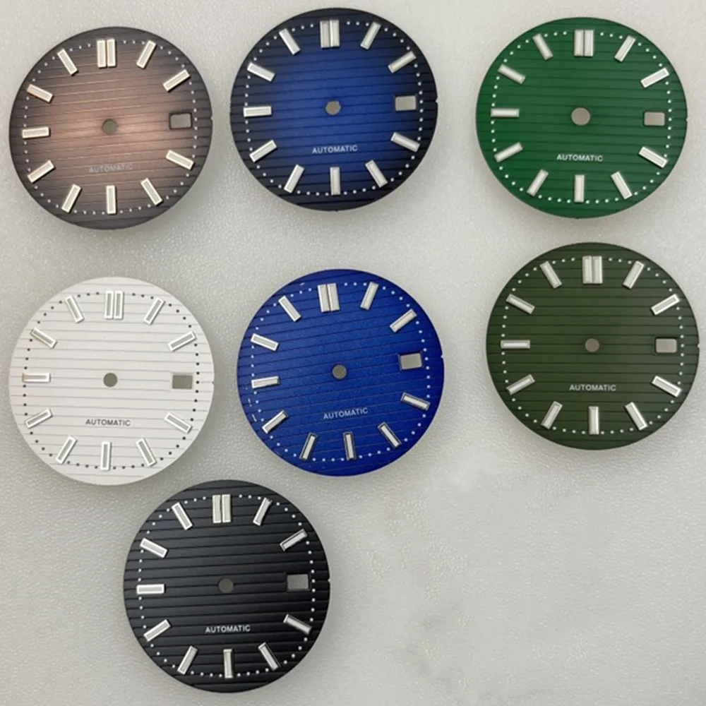 

New NH35 Dial 30.5mm C3 Green Luminous Watch Dial for NH35 NH36 Movement Watch for Men Accessories Parts