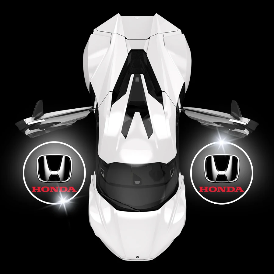 

2PCS Car Door LED Light Auto Shadow Styling Lamp Wireless Laser Projector For Honda XR-V Spirior CRV Mugen Hrv SWA JDM Typer
