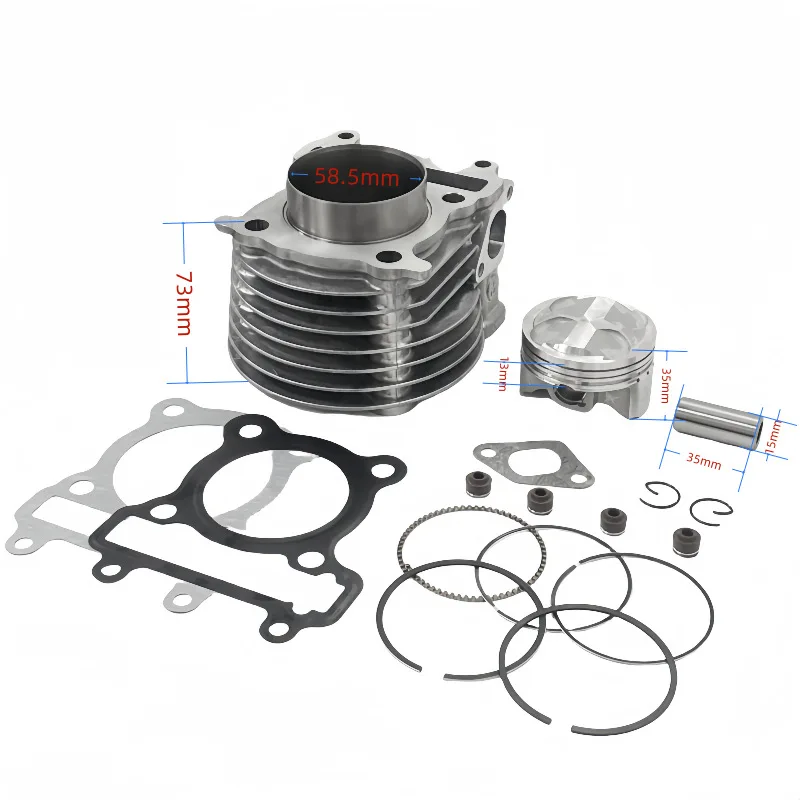 Фото Аксессуары для цилиндров мотоциклов BWS125, поршни для YAMAHA BWS125, ZUMA125, YW125 №1