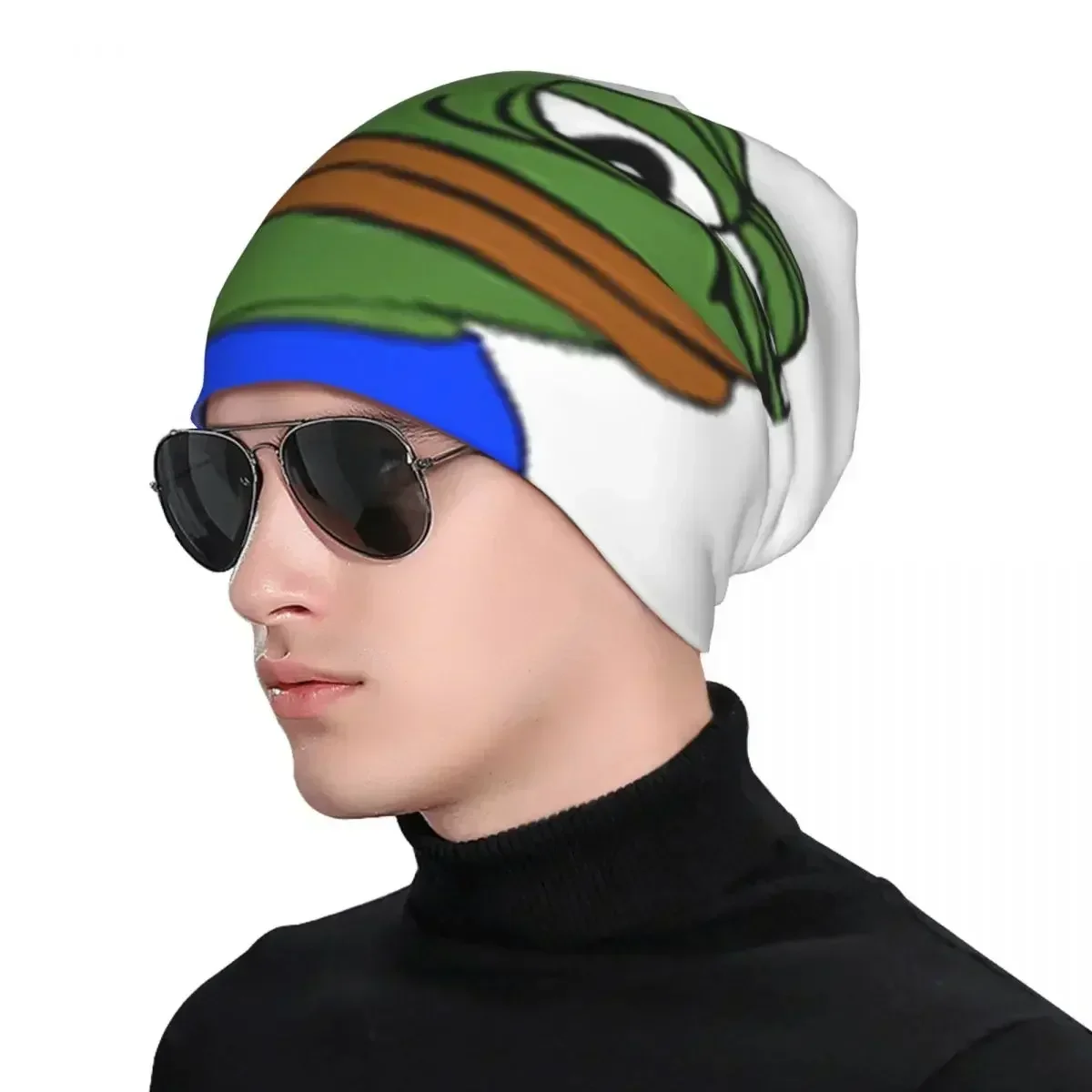 Теплая вязаная шапка Pepe The Frog Sadge модная шапочка осенне-зимние уличные шапки для