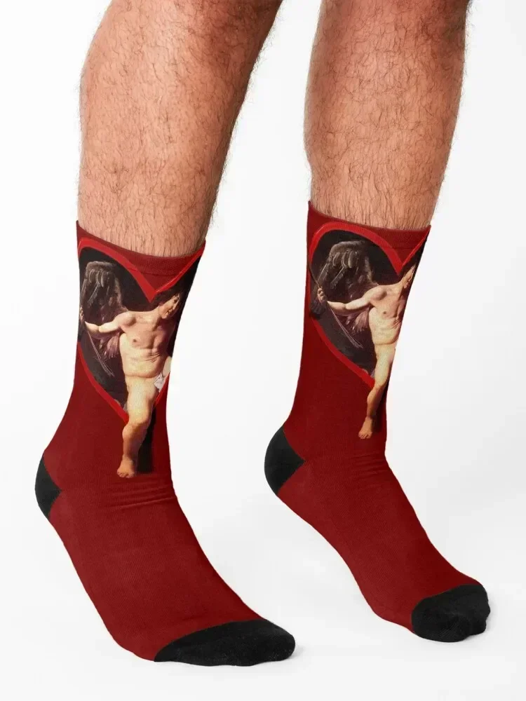 Носки Caravaggio's Cupid мужские хлопковые высококачественные носки для спорта и
