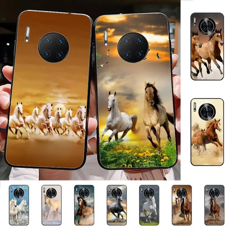 

Running Horse Phone Case for Huawei Mate 20 10 9 40 30 lite pro X Nova 2 3i 7se