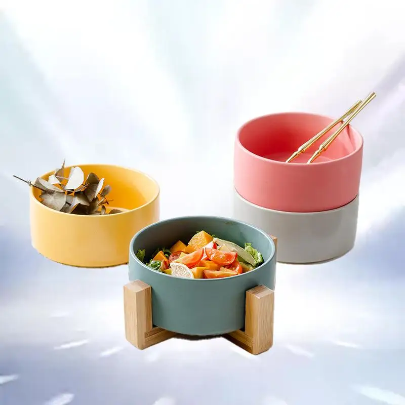 

Салатная керамическая миска в минималистичном стиле и миска для лапши быстрого приготовления-идеально подходит для кухни и столовой
