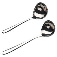 1pc stainless steel kitchen cooking spoon long handle spoon family soup spoon