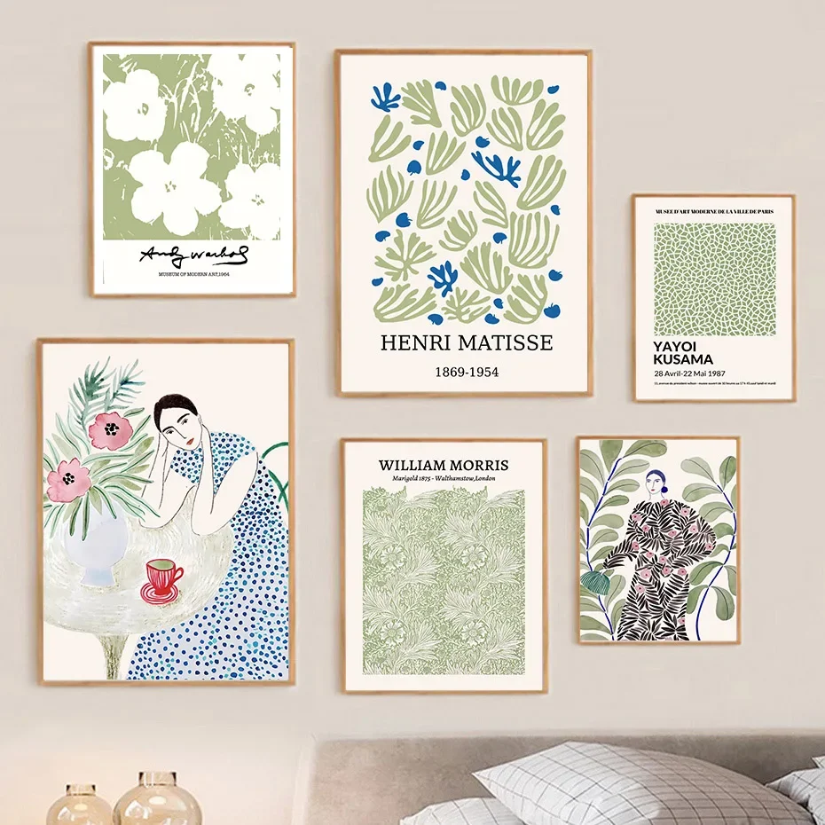 Абстрактный Матисс Пикассо Моррис кузама женщина цветок Современная галерея