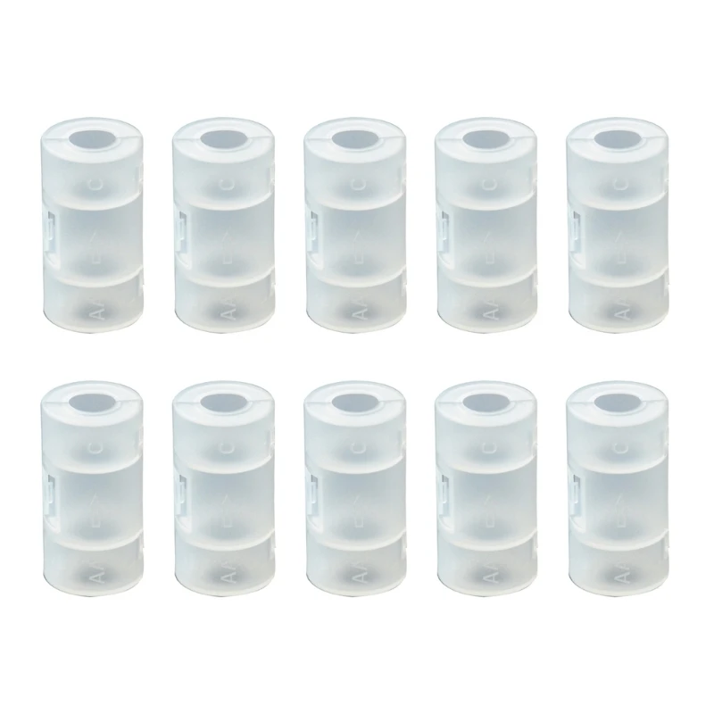 10 шт. адаптер для батарей AAA в AA конвертер C Прямая поставка