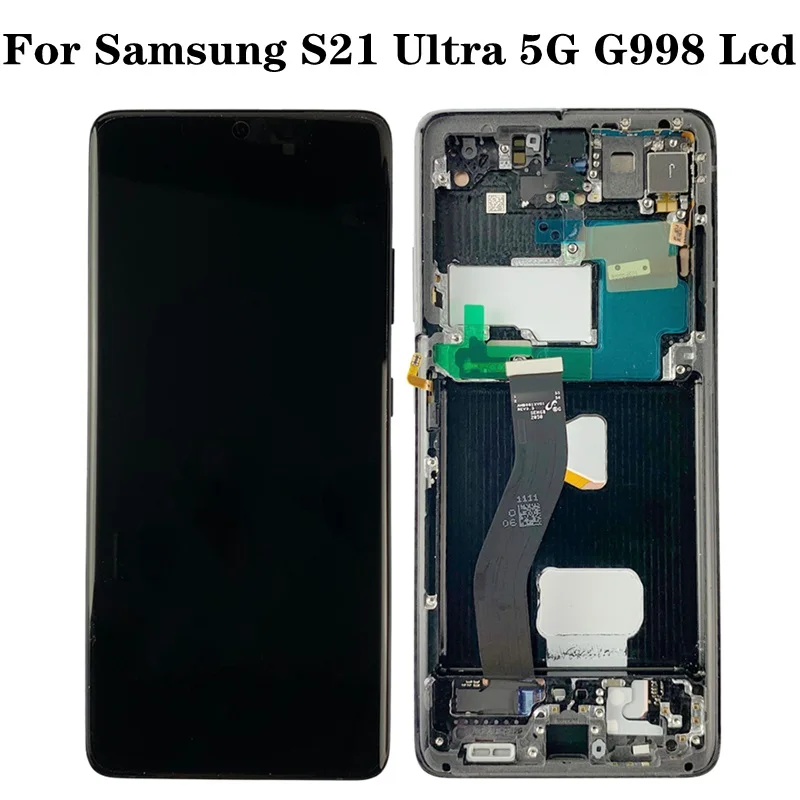 

Оригинальный сенсорный дисплей Super AMOLED для Samsung Galaxy S21 Ultra 5G G998 G998F G998B/DS, ЖК-дисплей с дефектами