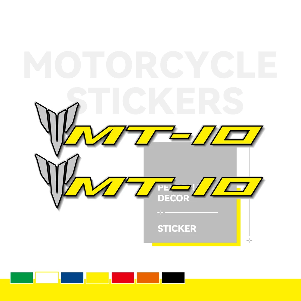 

2 X motorcycle body wheel helmet decoration universal logo sticker decal for Yamaha MT-10 mt10 mt 10