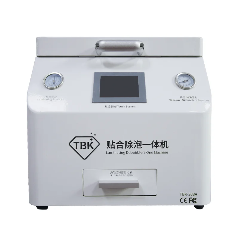 

2021 New TBK-308A UV 3 in 1 LCD OCA Laminating Defoaming UV Curing Box one Machine, Defoaming Bubble Removing Machine