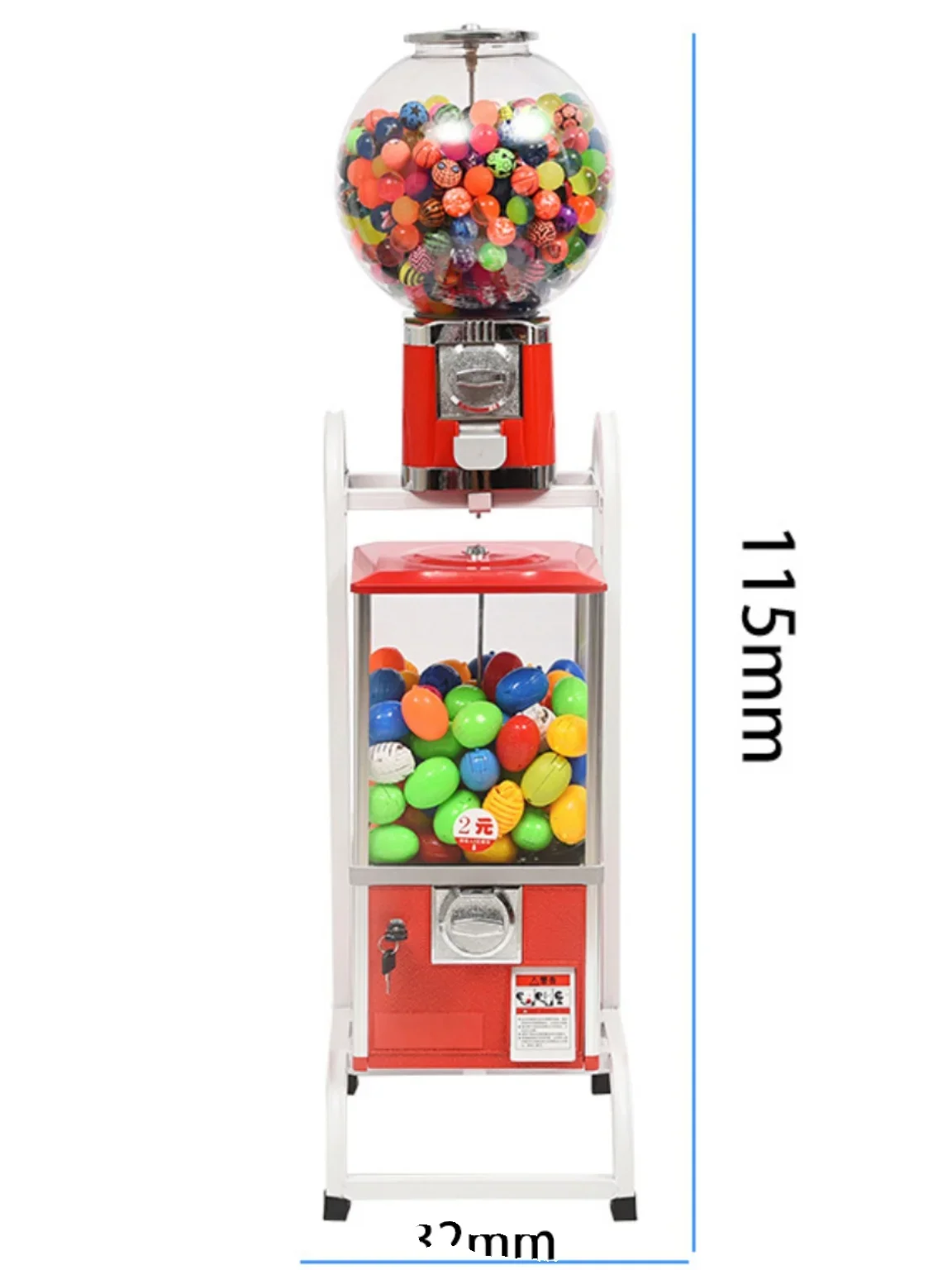 Витая Игрушечная машина для яиц One yuan универсальная с эластичными шариками
