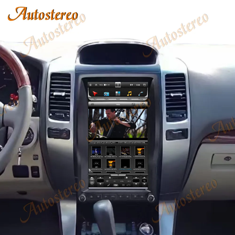 13 6 Android экран Tesla радио для Toyota Land Cruiser Prado 120/Lexus GX470 2002-2008 автомобильный GPS-навигатор